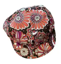 Breathe Cap Colorful Floral Print Cotton Newsboy Hat Women's