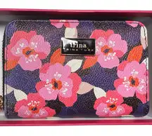 Trina Turk Pink and Purple Floral Wallet