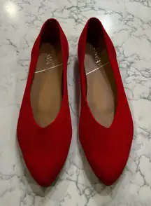 Sava by Softwalk Red Lea Knit Woman’s Pointes Toe Flats Size 39/8.5-9