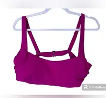 Athleta Square Neck Bra Cup‎ Bikini Top 40B/C Pink