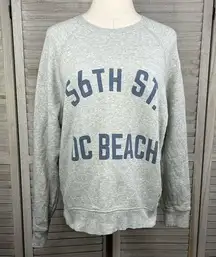 Uniqlo  California Memories 56th St. OC Beach Crewneck Sweatshirt Gray/Blue-M