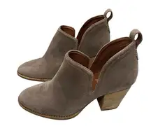 Jeffrey Campbell - Rosalee Ankle Bootie, Taupe Suede, Sz 7.5