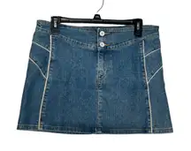 Levi's Women's Skirt Low Slouch Stretch Mini A-Line Denim Blue Size Medium‎ JR