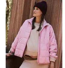 NWT new Free People x Hatch pippa packable puffer jacket in pink haze