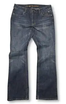 EUC Harley Davidson Bootcut Jeans Blue Denim Dark Wash Women's 8