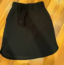 Lululemon on the fly skirt black women size 4 athleisure, athletic, casual‎
