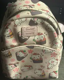 Sanrio Loungefly  Backpack - Pale Pink with Hello Kitty Design