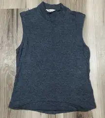 Rebecca Taylor Wool Blend Mock Neck Tank Top Women’s XS