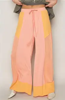 NWT POL Drawstring Wide Leg Pants‎ - Watermelon pink