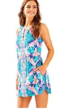- Tanya Romper Seaside Aqua Summer Beach Travel Pool