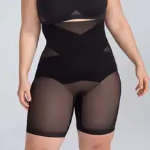 Honeylove SuperPower Shaping Womens Shapewear Support Shorts Runway Black 2X