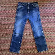 Wrangler  DARK WASH BROKEN IN WESTERN EQUESTRIAN JEANS