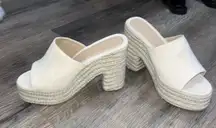 Espadrille Nude Wedge Heel 