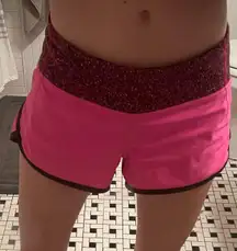 Pink And Black Speed Up Shorts