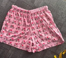 I LOVE NY Pink Lounge Shorts Women’s 🩷Size L🖤 100% Cotton