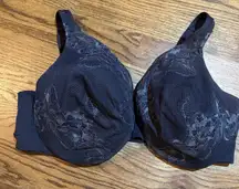 Lane Bryant Cacique Lightly‎ Lined Full Coverage Underwire Blue Bra 46F