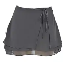 NWOT House of CB Clarice Shadow Floaty Layered Mini Skirt