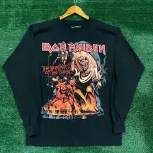 Iron Maiden The Number of the Beast Heavy Metal LS Tee M