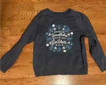 NWOT 30A Navy Blue Holiday Graphic Sweatshirt