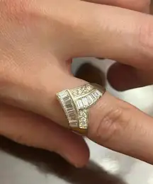 ring band  sterling silver 925  beautiful unique  lot a79 size 8