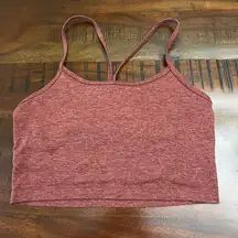 Aerie Offline Hugger Tank Top Women’s Size Small Burgundy Maroon Stretch