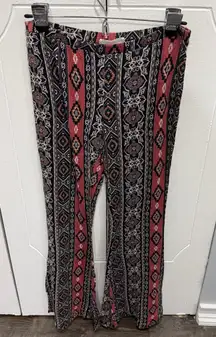 Full Tilt Red and Black "Hippie" Flare Pants