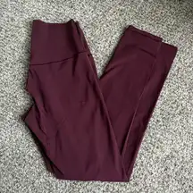 AERIE OFFLINE Maroon High-Rise 7/8 Leggings