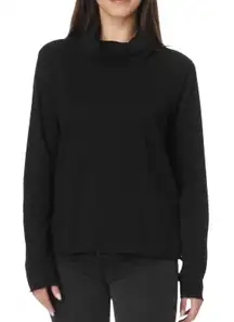 PENDLETON Silk Blend High Neck Sweater Women XL Black Light Classic Everyday