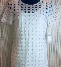 Julia Jordan White Eyelet Dress. Size 6 NWT