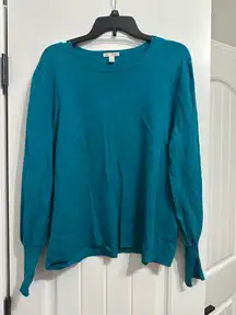 Teal Long Sleeve Sweater 
