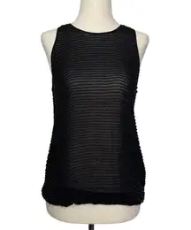 L’Agence Black Beaded Tank Top