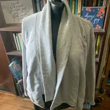 Athleta gray jersey sweatshirt XS drape Athleisure cardigan