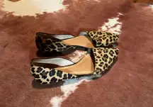 J Crew cheetah print flats  size 8.5 Minor wear perfect for an office Job