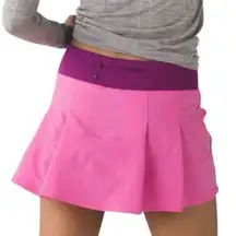 Lululemon Pace Rival Skirt II*R in Pink Paradise/Regal Plum