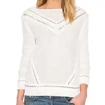 Saylor Revolve‎ white Kellie cut out sweater size small