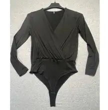 Women's Iris Black Bodysuit Size M
