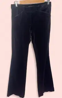 Ellen Tracy Black Velvet Flare Pants slacks woman’s size 10 SEE measurements