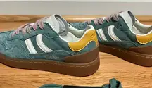 Coolway Goal Teal and Mustard Sneakers