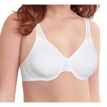 Brand New Bali Women's Size 40DDD White Passion Seamless Underwire Bra