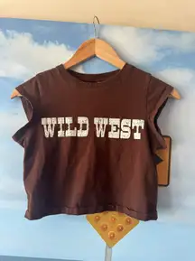 Vintage Cowboy Cropped Tee