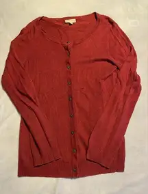 ModCloth women’s size Medium red lightweight cardigan