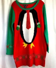 Ladies Ugly Christmas Tunic Style Sweater XL