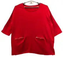 Woman Within Christmas Top Red 2X‎