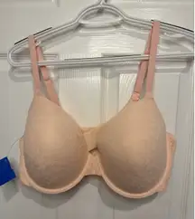 Old Navy Lightly Lined Everyday Bra‎ Adjustable Straps Peach Lace 42C