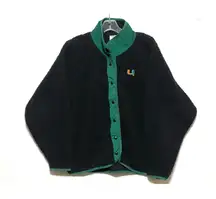Miami Hurricanes UM Pink Victorias Secret Sherpa Fleece Snap Jacket Sz M Cozy