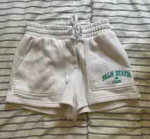 High Top-Waisted Sweatshorts White