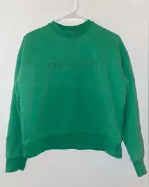 Pangaia women’s size XS green pullover sweatshirt