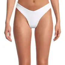 Beach Riot Vanessa Women's White Bikini Bottom Size L Swimwear