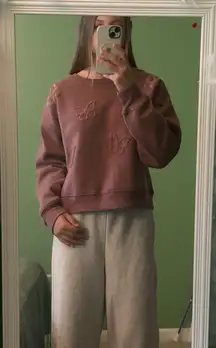 Boscov’s sweater with butterfly fur pattern