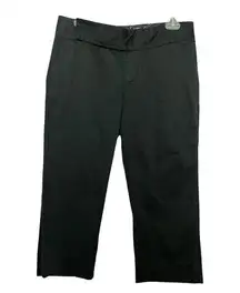 Old Navy Women's Black Professional Style Button Closure Capri Sz 6